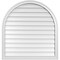 Ekena Millwork Round Top Surface Mount PVC Gable Vent w/ 2"W x 1-1/2"P Brickmould Frame, 36"W x 38"H GVPRT36X3802SN - alternate 1